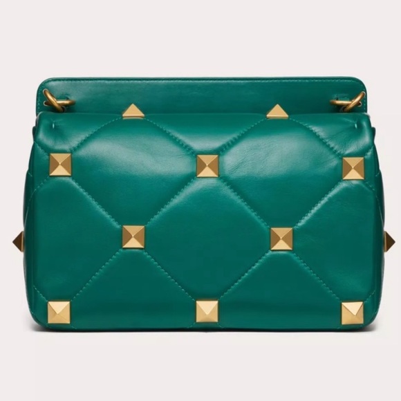 Valentino Roman Large Pyramid Rockstud Shoulder Handbag - Picture 3 of 11